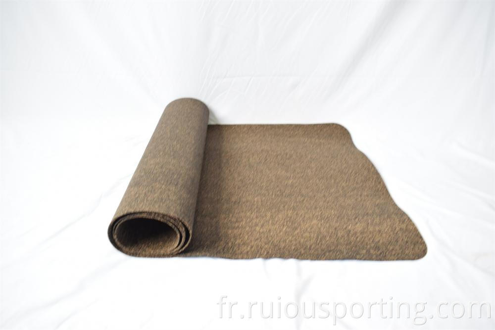 rubber cork yoga mat blank